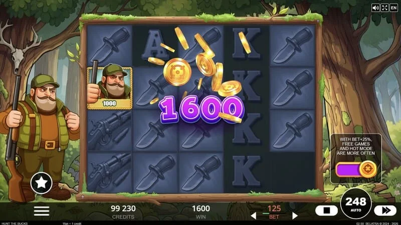 Hunt the Bucks - malaking panalo sa Hot Mode na may pre-loaded na multiplier