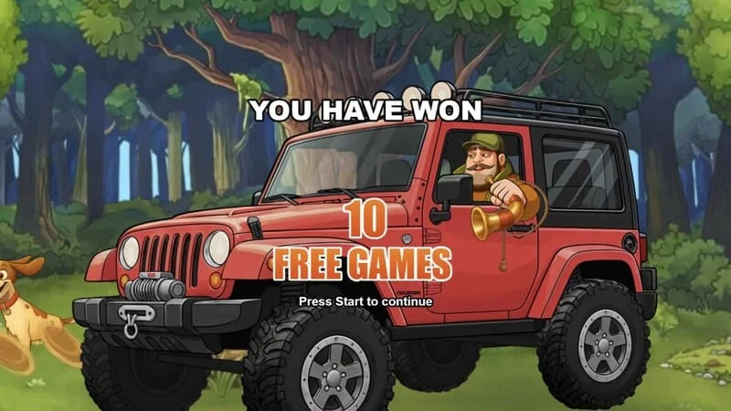 Hunt the Bucks - pag-trigger ng Free Games na may Booster panel at Hunter-Wild